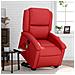 Poltrona Alzapersona Reclinabile Massaggio Rosso in Similpelle - Foto miniatura 2