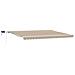 Tenda Manuale Retrattile con LED Beige 450x350 cm - Foto miniatura 1