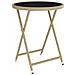 Set Bistrot da Giardino 5 pz Polyrattan e Vetro Temperato Beige - Foto miniatura 8
