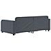Divano Letto Estraibile Cassetti Grigio Scuro 90x190cm Velluto - Foto miniatura 5