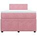 Giroletto a Molle con Materasso Rosa 120x190 cm in Velluto - Foto miniatura 6