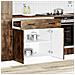 Base da Cucina Kalmar Rovere Fumo in Legno Multistrato - Foto miniatura 3