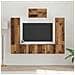 Set mobile TV 7 pcs Legno vecchio 180 x 30 x 120 cm - Foto miniatura 2