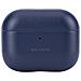 Custodia Per Airpods Pro 3 In Pelle Ultra Elegante Serie Aircase, Blu - Foto miniatura 1