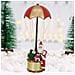 Babbo Natale Con Paracadute Decorazione Addobbo Natalizio Rosso E Oro 60 Cm - Foto miniatura 1