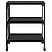 Carrello da Cucina Rovere Nero 60 x 41 x 76 cm - Foto miniatura 6