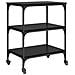 Carrello da Cucina Rovere Nero 60 x 41 x 76 cm - Foto miniatura 8