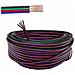 Cavo Rgb Awg22 1m 4x0,35mm Per Strisce Led - 4 Fili In Rame Stagnato | Isolamento Pvc | Connessione Stabile E Affidabile - Foto miniatura 1