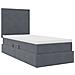 Letto con contenitore e materasso Grigio scuro 90 x 200 cm - Foto miniatura 5
