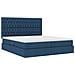 Letto con luci a strisce a LED Blu 200 x 200 cm Tessuto - Foto miniatura 7