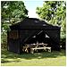 Tenda Party Nero 279 x 410 x 315 cm Tessuto Oxford - Foto miniatura 2