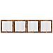 Cancello per cani con supporti 4 pcs Rovere Fumo 100 x 100 cm - Foto miniatura 1