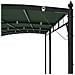 Gazebo 6 x 3 x 2,55 m Verde Tessuto e Alluminio 180 gsm - Foto miniatura 5