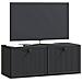 Mobile Porta TV da Muro Nero 78,5 x 31 x 30 cm - Foto miniatura 2