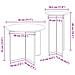 Set tavolini 2 pcs Rovere Sonoma Legno ingegnerizzato - Foto miniatura 5