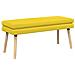 Panchina a doppio strato Giallo Chiaro 110 x 40 x 47 cm Tessuto - Foto miniatura 1