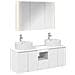 Set di Armadi da Bagno 4 pcs Bianco Legno ingegnerizzato - Foto miniatura 1