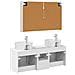 Set di Armadi da Bagno 4 pcs Bianco Legno ingegnerizzato - Foto miniatura 8