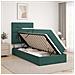 Letto con contenitore e materasso Verde Scuro 100 x 200 cm - Foto miniatura 2
