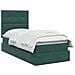 Letto con contenitore e materasso Verde Scuro 100 x 200 cm - Foto miniatura 3