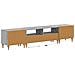 Mobile TV LED a 3 pezzi Sonoma grigio Legno ingegnerizzato - Foto miniatura 3