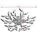Lampada Da Soffitto Bianca Trasparente Con Cristalli Acrilici 5 E14 - Foto miniatura 7