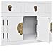 Credenza in Stile Cinese in Legno Massello Bianca - Foto miniatura 7
