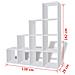 Libreria / Scaffale Espositore a Scala 142 cm Bianco - Foto miniatura 7