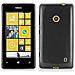 Custodia Compatibile Con Nokia Lumia 525 In Nero - Coperchio Protettivo In Silicone Tpu Flessibile Con Design Spazzolato - Foto miniatura 4