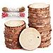 50 Pc Legno Naturale Fette 6-7cm Unfinished Predisposti Log Dischi Cerchi Di Legno Con Naturale Juta Spago Per Fai Da Te Crafts Decorazioni Di Natale Ornamenti - Foto miniatura 1