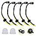 5pcs Strimmer Fuel Tubo Universale Grass Trimmer Linea Combustibile Tagliaerbe Tubo Carburante Tubo Benzina Strimmer Filtro Del Carburante Per Decespugliatori Parti Di Ricambio Con 2pcs Filtro Dellaria Del Combustibile Primer Bulb - Foto miniatura 1