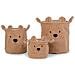 Cestino Portaoggetti Teddy 40x40x40 cm Beige - Foto miniatura 2