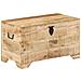 Cassapanca in Legno Massello di Mango Ruvido - Foto miniatura 1
