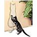 Tiragraffi In Sisal A Forma Di Gatto Da Appendere - Colore Beige - Foto miniatura 1