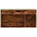 Panca Porta Scarpe Cuscino Rovere Fumo 104x30x49cm Multistrato - Foto miniatura 4