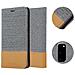 Custodia Compatibile Con Samsung Galaxy A51 In Grigio Chiaro Marrone - Coperchio Protettiva Con Chiusura Magnetica, Funzione Stand E Tasca Per Le Carte - Foto miniatura 6