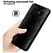 Custodia Compatibile Con Samsung Galaxy Note 8 - Ottica A Strisce In Opale Nero - Coperchio Protettivo In Vetro Temperato E Silicone Tpu - Foto miniatura 5