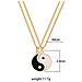 Collana Coppia Yin Yang Con Pendenti Abbinati Oro 2 Pz - Foto miniatura 3