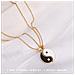 Collana Coppia Yin Yang Con Pendenti Abbinati Oro 2 Pz - Foto miniatura 4