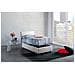 Letto Matrimoniale Beata, Letto Contenitore Con Rivestimento In Tessuto, 100% Made In Italy, Apertura Frontale, Con Materasso Cm 140x190 Incluso, Bianco - Foto miniatura 3