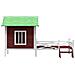 Cuccia Per Cani Moka 159x120x88,5 Cm In Legno Massello Di Pino - Foto miniatura 3