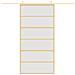 Porta Scorrevole Oro 102,5x205 Vetro Smerigliato Esg Alluminio - Foto miniatura 3