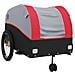 Rimorchio Da Bici Nero E Rosso 45 Kg In Ferro - Foto miniatura 4