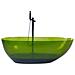 Vasca Da Bagno Freestanding Blancarena 170 X 78 Cm Verde - Foto miniatura 4