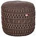 Pouf Macramè Thakot Cotone Marrone - Foto miniatura 3