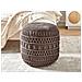 Pouf Macramè Thakot Cotone Marrone - Foto miniatura 1