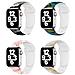 Set Da 4 Cinturini P. Apple Watch 42/44/45/49 Mm Gamma Cosmos In Tpu, Multicolore - Foto miniatura 1