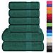 Set Asciugamani 6 Pz Verde Mela 360 Gsm 100% Cotone - Foto miniatura 2