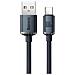 Cavo Di Ricarica E Sincronizzazione Da Usb-c A Usb-a Serie 100w Crystal Shine 2 M, Nero - Foto miniatura 2