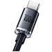 Cavo Di Ricarica E Sincronizzazione Da Usb-c A Usb-a Serie 100w Crystal Shine 2 M, Nero - Foto miniatura 3
